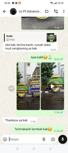 Testimonial Papan Bunga Pernikahan banda aceh